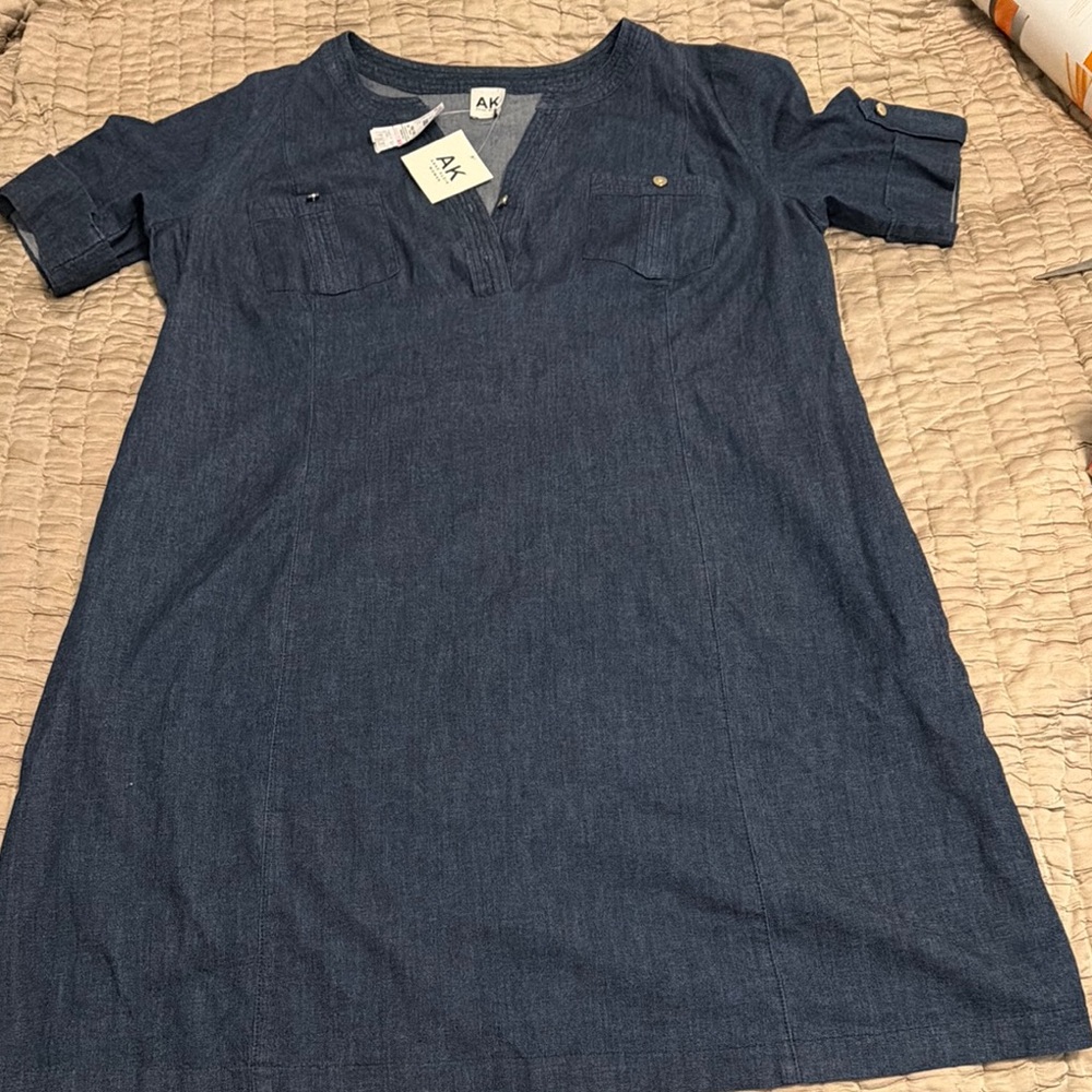 Anne Klein Navy Mini Dress